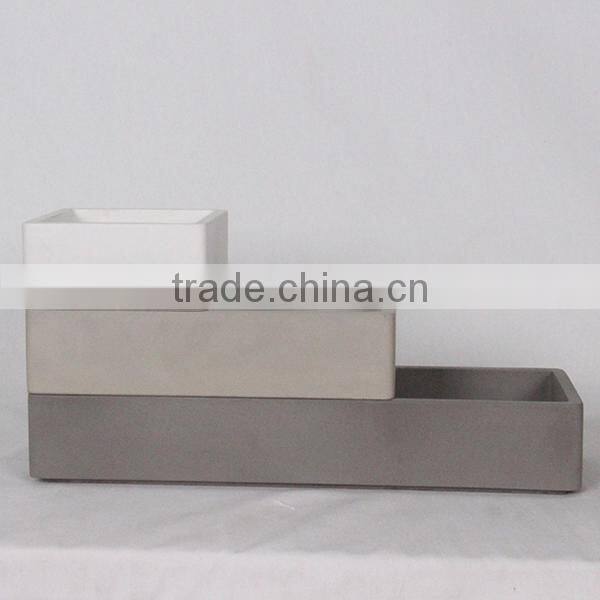Hot new product home decor unique cosmetic container and china supplier concrete eco friendly cosmetic containers