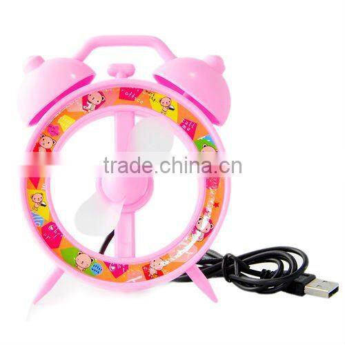 Supply creative fashion fan shape alarm clock