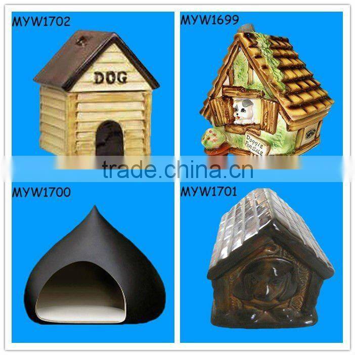 unique fancy high end mini black ceramic indoor dog kennels