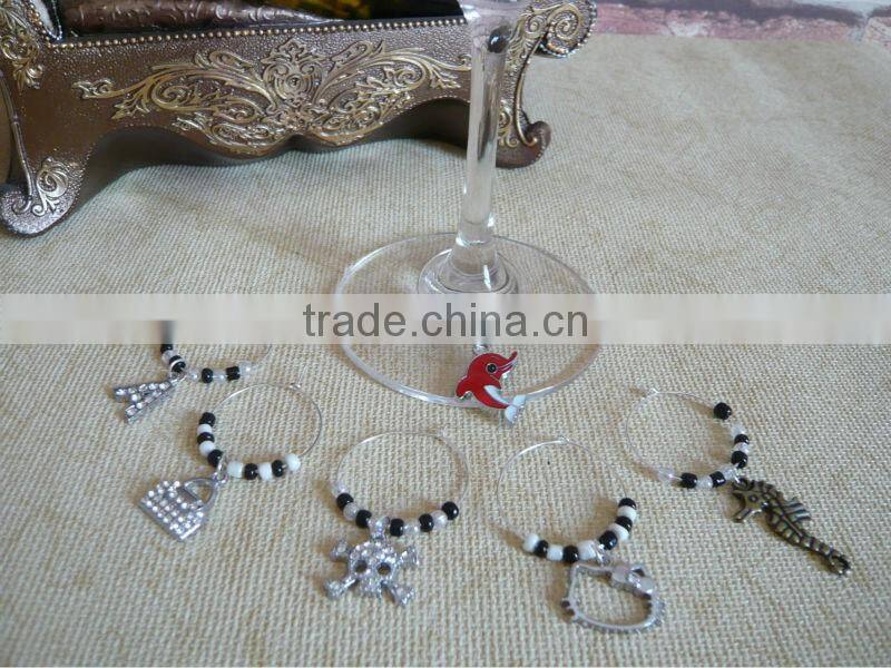12 constellations wine glass charms wine glass marks