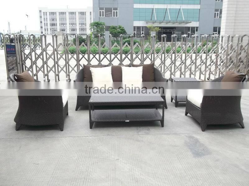 fashional garden wicker sofa set outdoor rattan table and chair