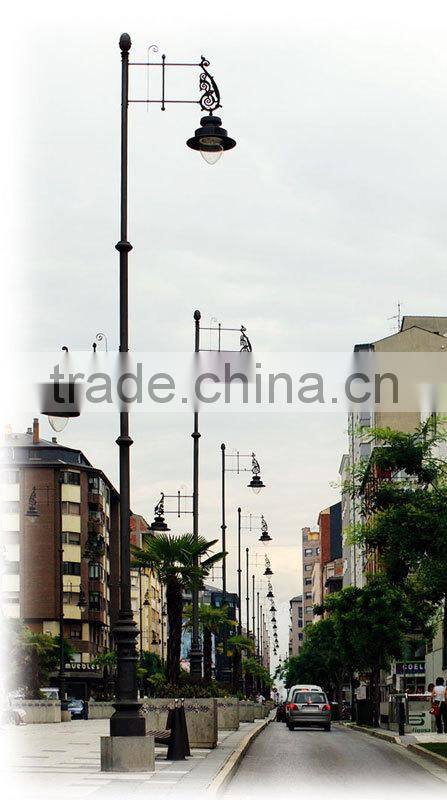 outdoor street cast iron ornamental lamp post