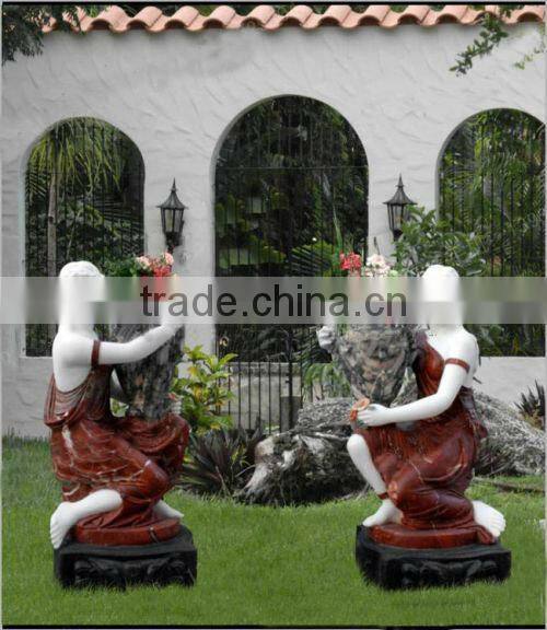 Hand Carved Granite Flower Pot