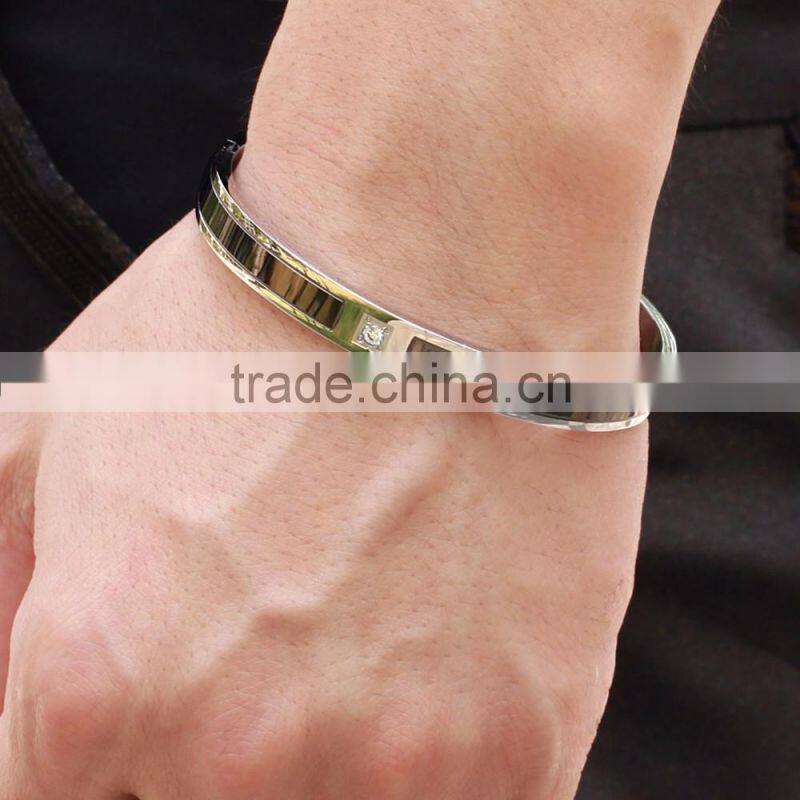 Classical Cool Man Fashion Simple Design 316L Stainless Steel Men Bracelets Jewelry