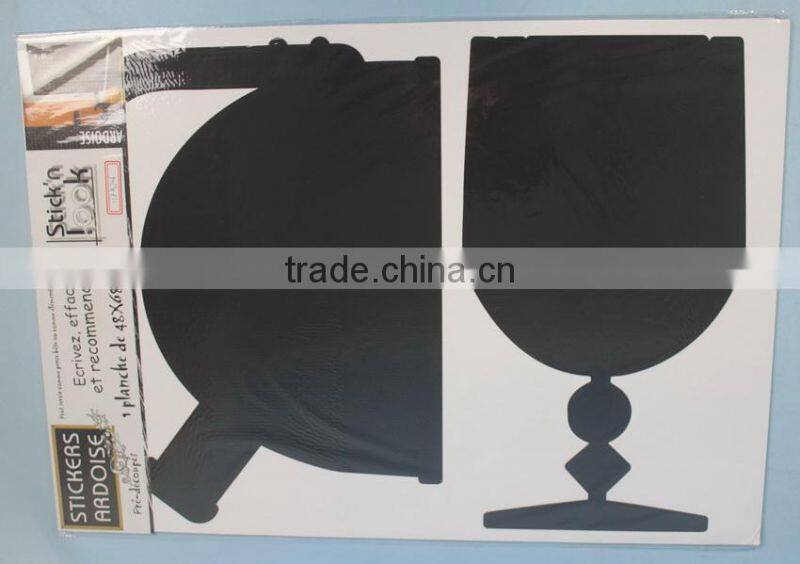Eco-friendly Chalkboard Sticker Wine Glass