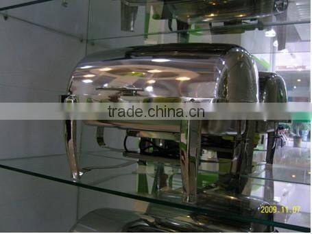 Gold plated stainless steel buffet furnace