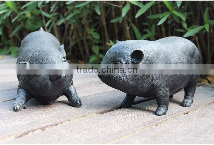 Wholesale animal garden statue resin wild boar sculpture