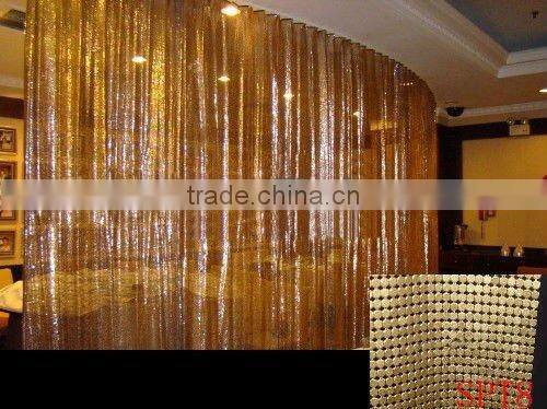 metal fabric sequin cloth metallic cloth metal wire mesh curtain