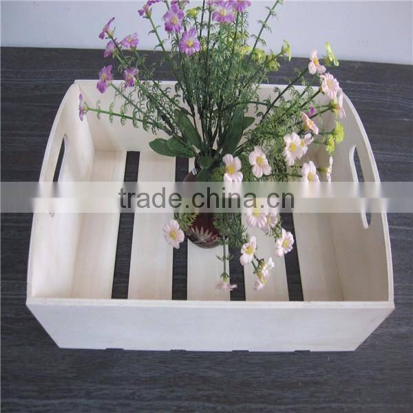 Rectangle Wooden Tray With Handles