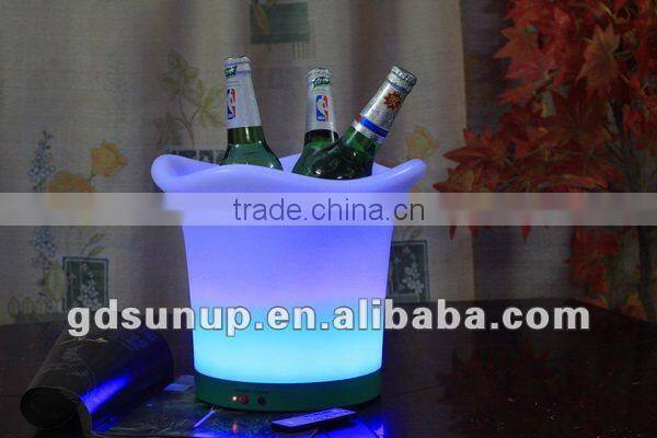 PE Material Rotational Moulding Plastic Modern LED Bar small ice bucket
