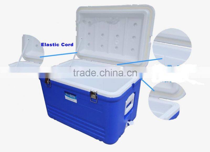 portable large plastic fishing cooler box