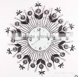 Flower metal wall digital clock (ghz-23)