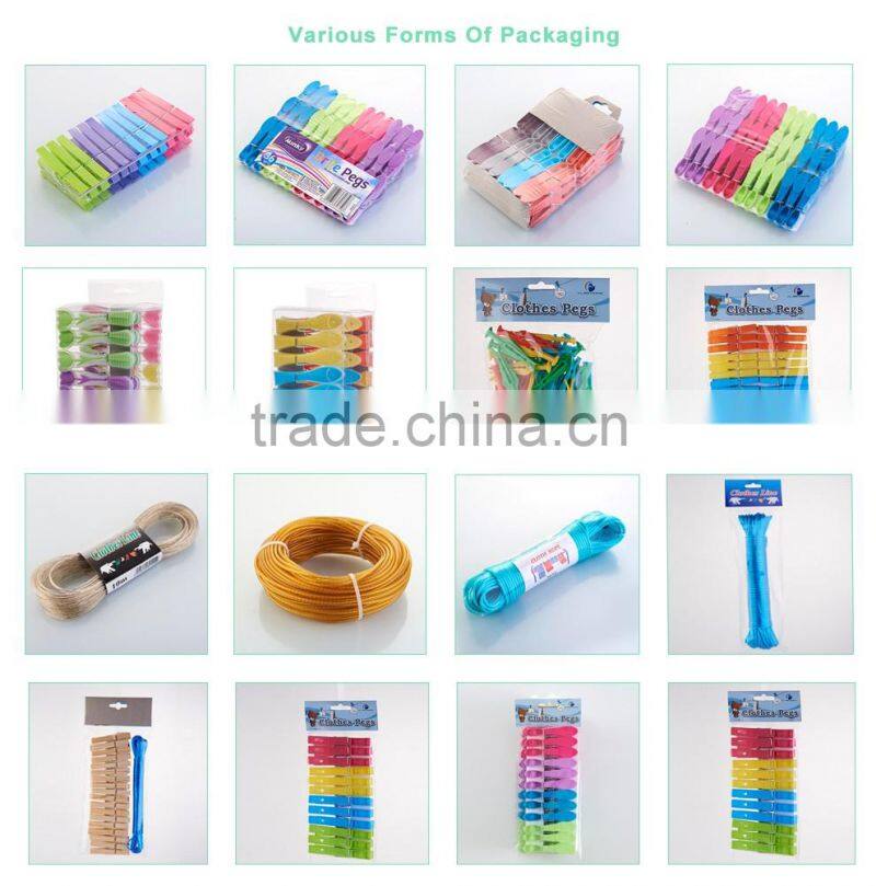 hot selling household plastic basket with clothes peg clips