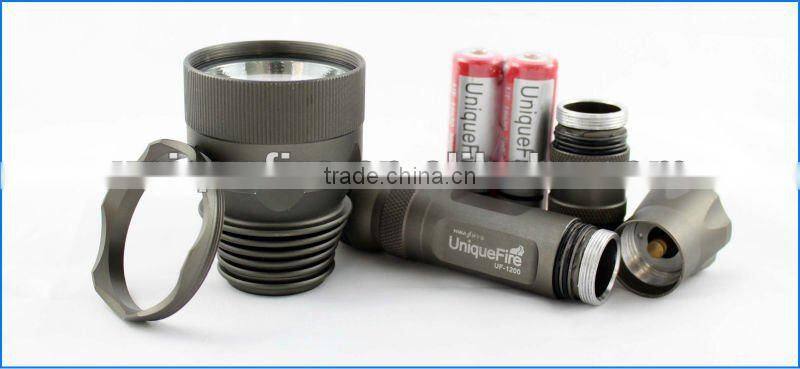 UniqueFire 1200 3.6v 18650 li-ion Led Torch light battery LED Hunting Light