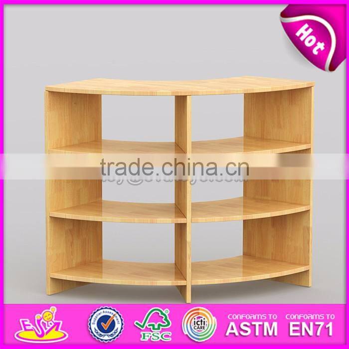 Best design combination colorful bedroom furniture wooden kids storage shelves W08C198