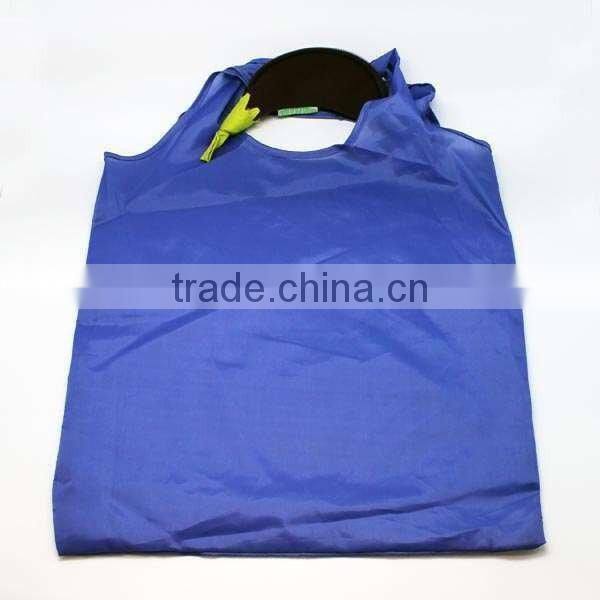 Reusable Polyester Foldable Shopping Bag with Sunflower Logo
