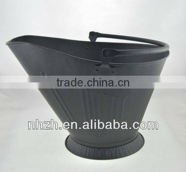 fireplace waterloo black metal coal bucket