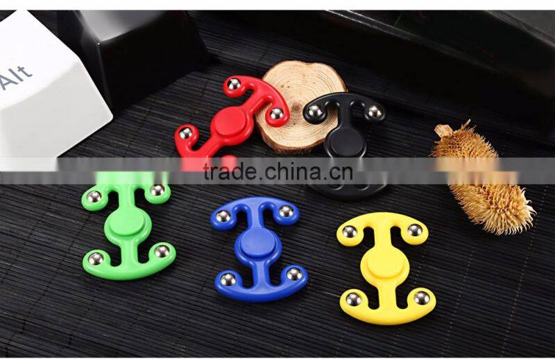 Fidget Hand Spinner Finger Toy Stress Reliever Killing Time Adults/Kids yellow