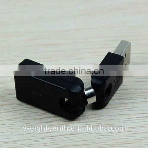 2016 new arrival Flexible Swivel Twist Angle 360 Degree USB 2.0 Male to Female Adapter Connector