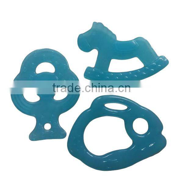 Various funny shape transparent silicone baby teether