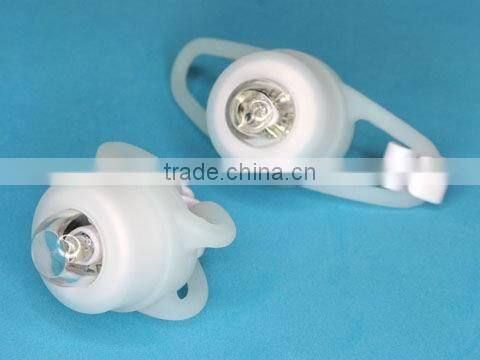 White Bicycle Headlight Silicone Bike Light For Safety Travel