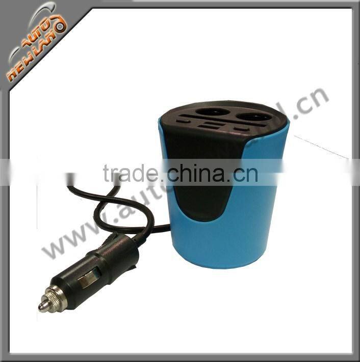 Dual cigar cigarette lighter with 2 on/off switch