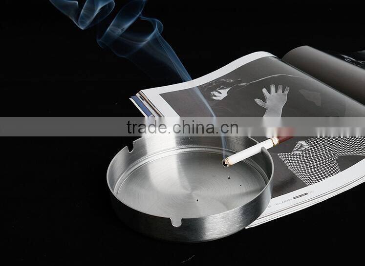 good quality stainless steel ashtray with laser llogo