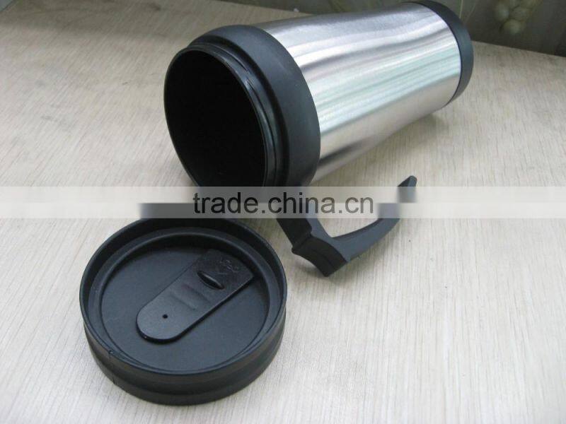 Custom Professional Stainless Steel Coffee Travel Mug with handle