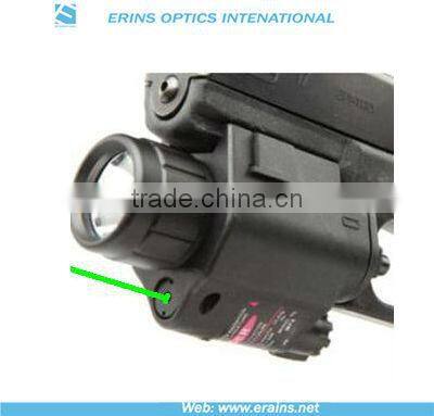 Lightweighted Plastic housing green laser sight and 200 lumens CREE Q5 LED flashlight combo