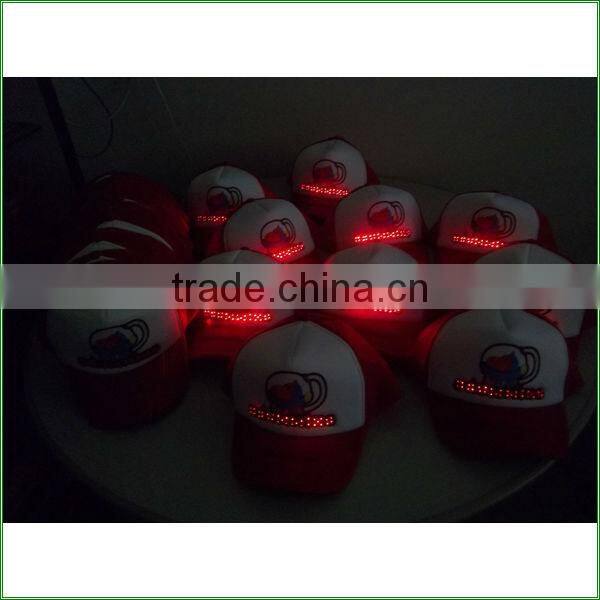 camouflage led cap solar led light cap with embroidery