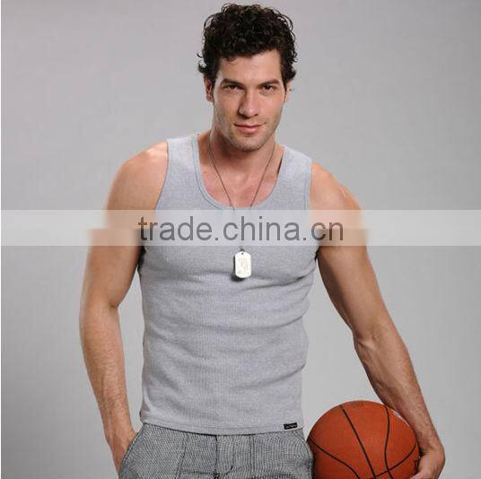 100% cotton sleeveless men's fashion vest