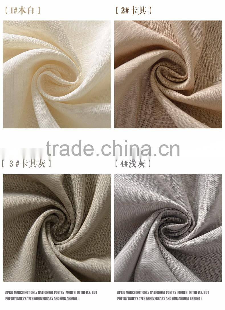 high quality 100% pure linen yarn dyed textile