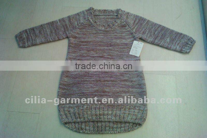 2012 New fashion design ladies knitted sweater