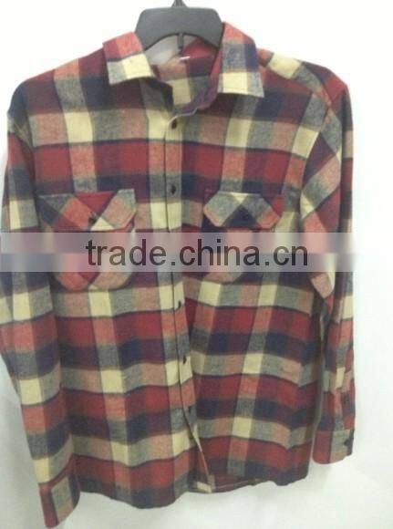 Flannel checked shirts man custom flannel shirts