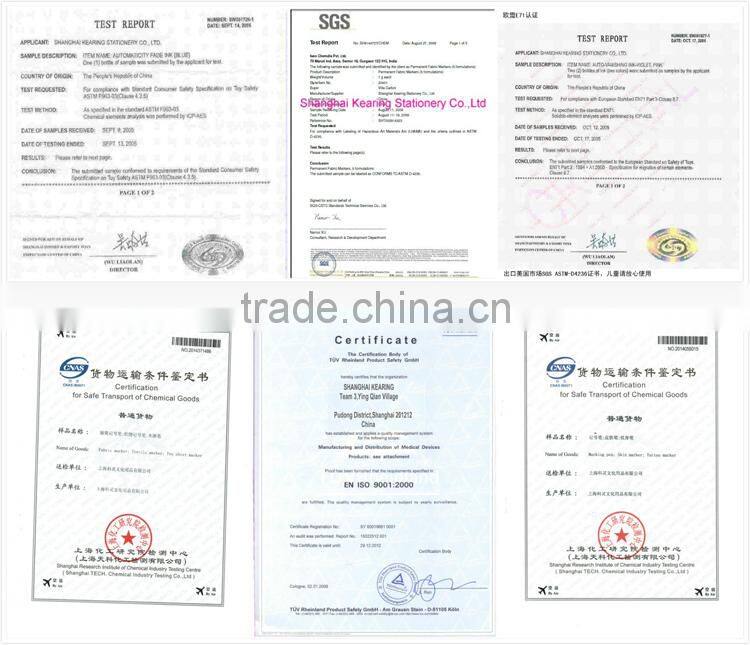 Kearing Magic Marker Pens Auto Disappear Violet Color with 1.0 mm Fiber Tip For Temporary Marker #AV10