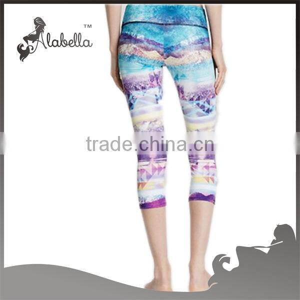 Sexy yoga capri design women yoga leggings pants wholesale sportswear
