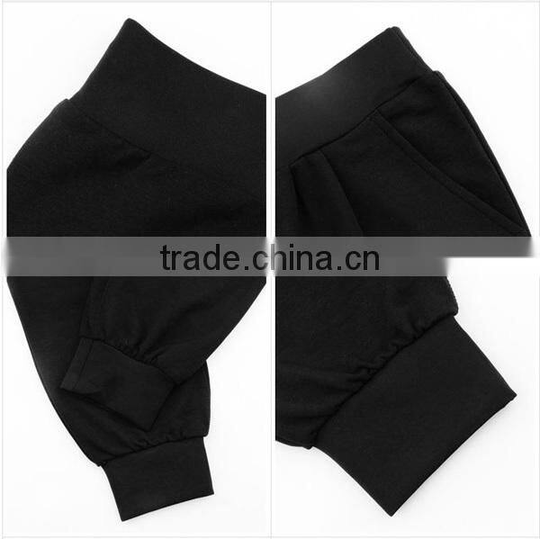 adults fashion side pocket jogging pants with elastic band for women