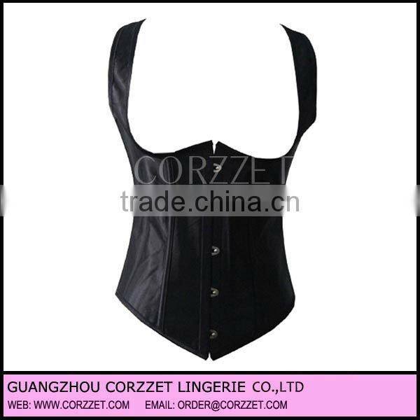 2012 new design mature women satin corsets with factory price