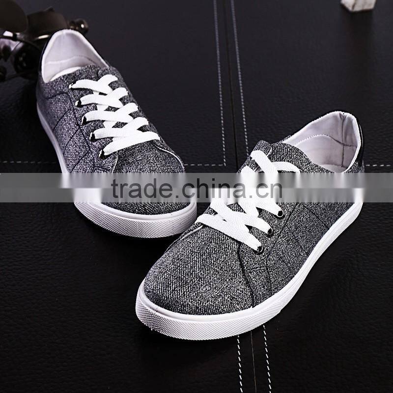 MS1038 new style 2017 breathable canvas shoes lace fashion men shoes