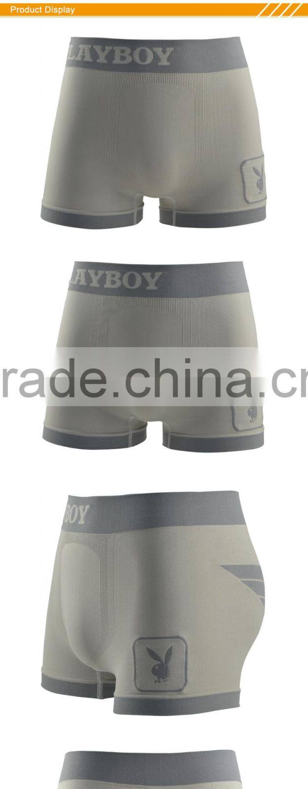 Hsz-SMB0011 Custom Your Own Brand Seamless Sexy Men Underwear High Quality Thermal Underwear Polyester Boxer Briefs Wholesale