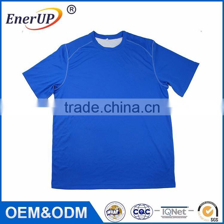 Men clothing sport wear gym moisture wicking antibacterial plain t shirt wholesale