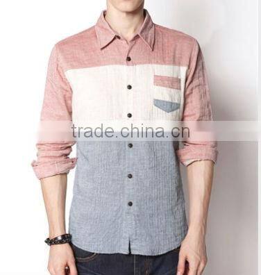 custom fashion slim fit shirts for men and men's linen shirts