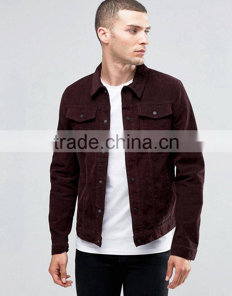 New design Wine shirt style men plain lapel causal jacket for young men with button and pocket