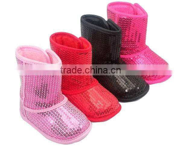 Red color new design boots baby winter shoes for baby girls boots