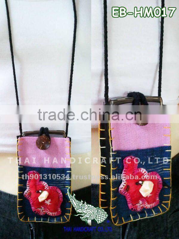 Thai Handmade Elephant Call Phone bag Mobile bag