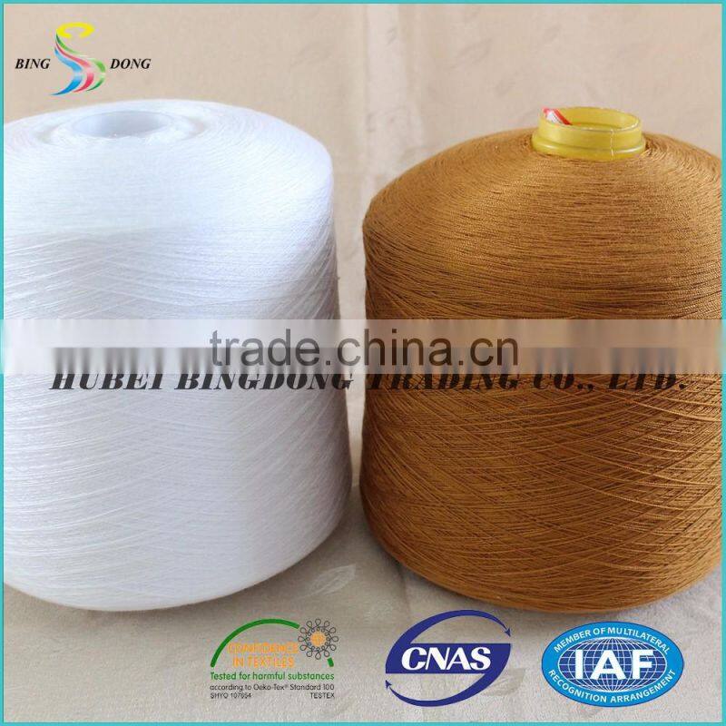 60/2 60/3 TFO high tenacity dyed colors 100% polyester spun yarn