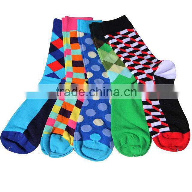 Men luxury rich combed cotton dress socks LQMS086