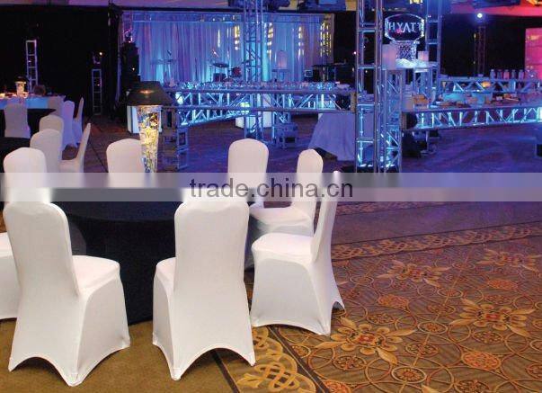 pandex chair cover and cocktail table cover for wedding party and banquet