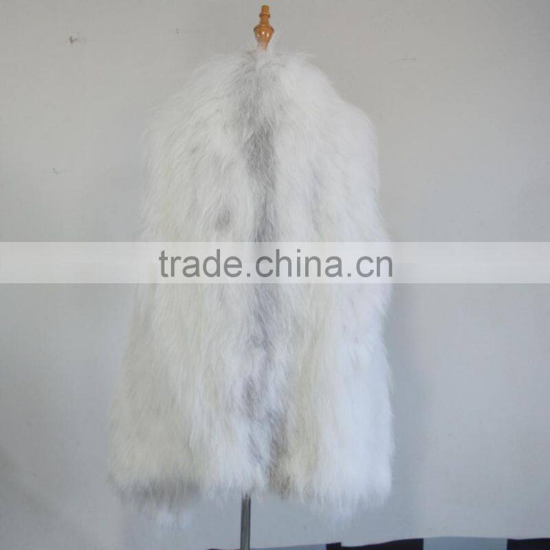 SJ818 Natural Color Real Fox Knit Winter Fashionable Vest