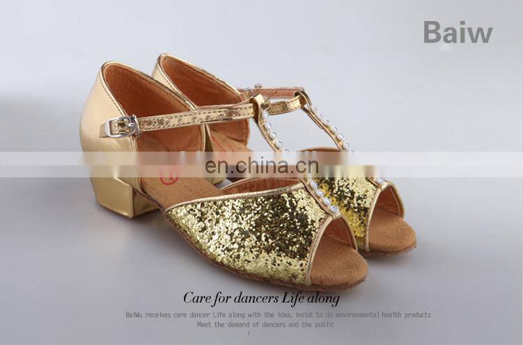 08B5L240 Shiny Children Latin Dance Shoes